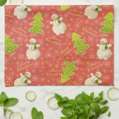 Serviette de cuisine de Joyeux Noël (Plié)