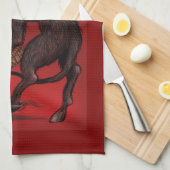 Serviette de cuisine de Krampus (Quart Plié)