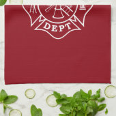 Serviette de cuisine de la Croix maltaise de 16 po (Plié)