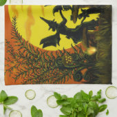 Serviette de cuisine de la fée de sorcière de (Plié)