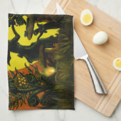 Serviette de cuisine de la fée de sorcière de (Quart Plié)