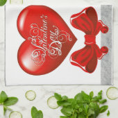 serviette de cuisine de la Saint-Valentin (Plié)