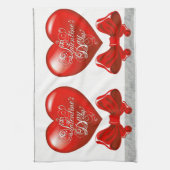 serviette de cuisine de la Saint-Valentin (Vertical)