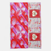 serviette de cuisine de la Saint-Valentin (Vertical)