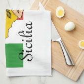 Serviette de cuisine de la Sicile (Quart Plié)