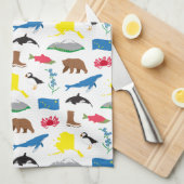 serviette de cuisine de l'Alaska (Quart Plié)