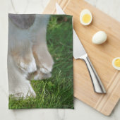 Serviette de cuisine de lapin de Minilop de bébé (Quart Plié)