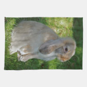 Serviette de cuisine de lapin de Minilop de bébé (Horizontal)