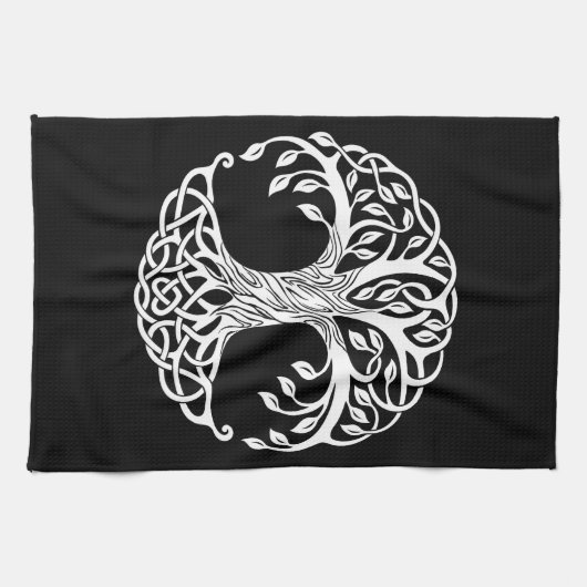 serviette de cuisine de l'arbre celtique (Horizontal)