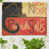 Serviette de cuisine de Le Chat Noir (Plié)