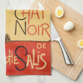 Serviette de cuisine de Le Chat Noir (Quart Plié)