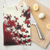 Serviette de cuisine de libellules rouges (Quart Plié)