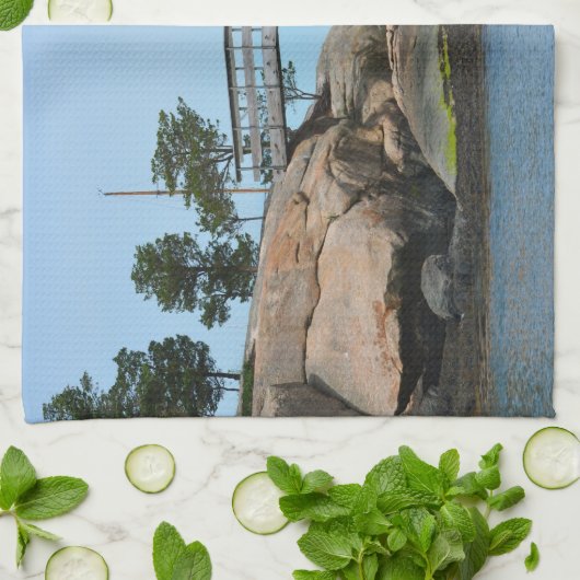 Serviette de cuisine de l'île de Thimble (Plié)