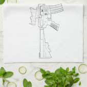 Serviette de cuisine de M4 SOPMOD (Plié)