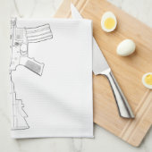 Serviette de cuisine de M4 SOPMOD (Quart Plié)