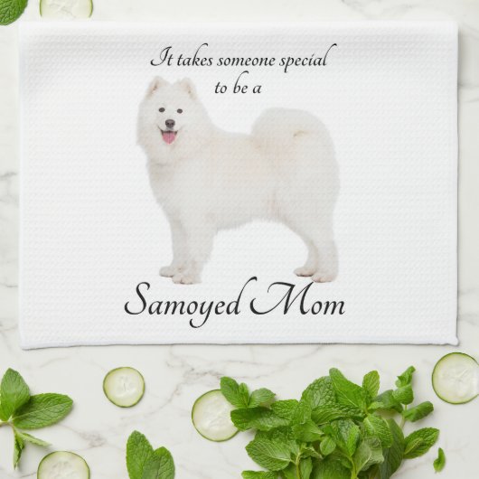 Serviette de cuisine de maman de Samoyed (Plié)