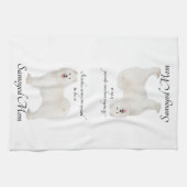 Serviette de cuisine de maman de Samoyed (Horizontal)