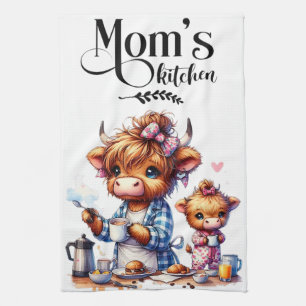 Serviette de cuisine de maman Highland Vache maman
