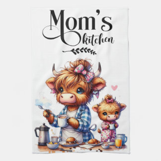 Serviette de cuisine de maman Highland Vache maman