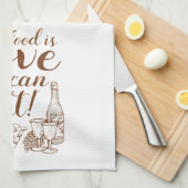 Serviette de cuisine de manuscrit de cuisine (Quart Plié)