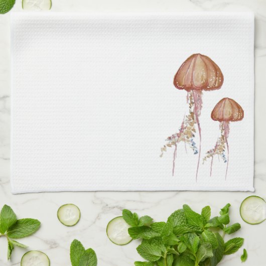 Serviette de cuisine de méduse (Plié)