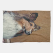 Serviette de cuisine de MoJo d'Américain de chien (Horizontal)