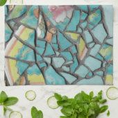 Serviette de cuisine de mosaïque (Plié)