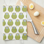 Serviette de cuisine de motif de perroquet de (Quart Plié)