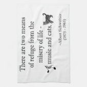 Serviette de cuisine de musique et de citation de (Vertical)