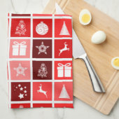 serviette de cuisine de Noël (Quart Plié)