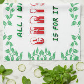 Serviette de cuisine de Noël (Plié)