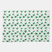 Serviette de cuisine de Noël Arbres (Horizontal)