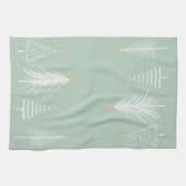 Serviette de cuisine de Noël Arbres (Horizontal)