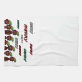 Serviette de cuisine de Noël de beaucoup joyeuse (Horizontal)
