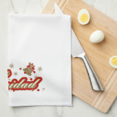 Serviette de cuisine de Noël Feliz Navidad (Quart Plié)