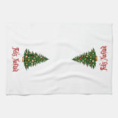 Serviette de cuisine de Noël Feliz Navidad Tree (Horizontal)
