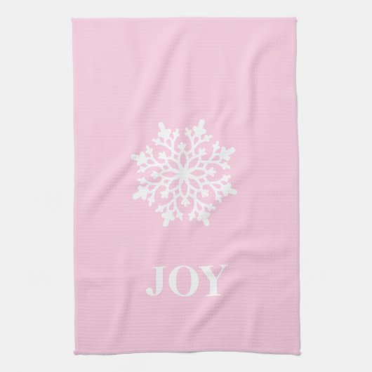 Serviette de cuisine de Noël Joie Flocon de neige (Vertical)