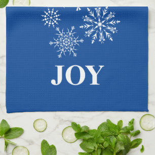 Serviette de cuisine de Noël Joie Snowflakes