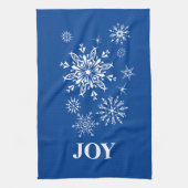Serviette de cuisine de Noël Joie Snowflakes (Vertical)