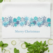 Serviette de cuisine de Noël Joyeux cadeaux de Noë (Plié)