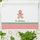 Serviette de cuisine de Noël personnalisée (Plié)