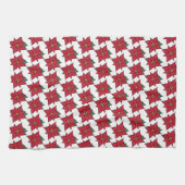 Serviette de cuisine de Noël Poinsettia (Horizontal)