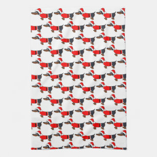Serviette de cuisine de Noël pour chien de Père