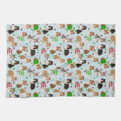 Serviette de cuisine de Noël Rough Collie (Horizontal)