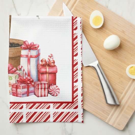 Serviette de cuisine de Noël Topiary (Quart Plié)