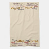 Serviette de cuisine de nuage de café (Vertical)