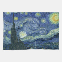Serviette de cuisine de nuit étoilée de Vincent