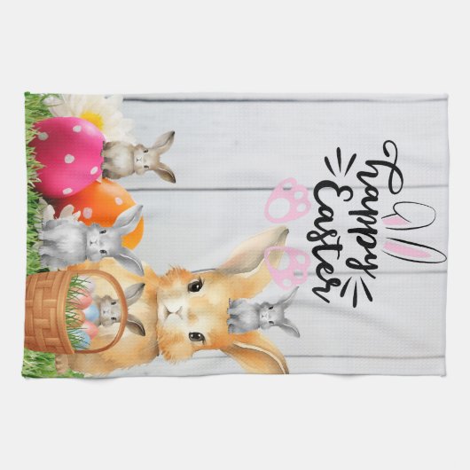 Serviette de cuisine de Pâques (Horizontal)