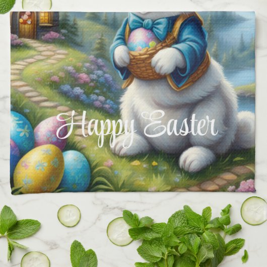 Serviette de cuisine de Pâques (Plié)