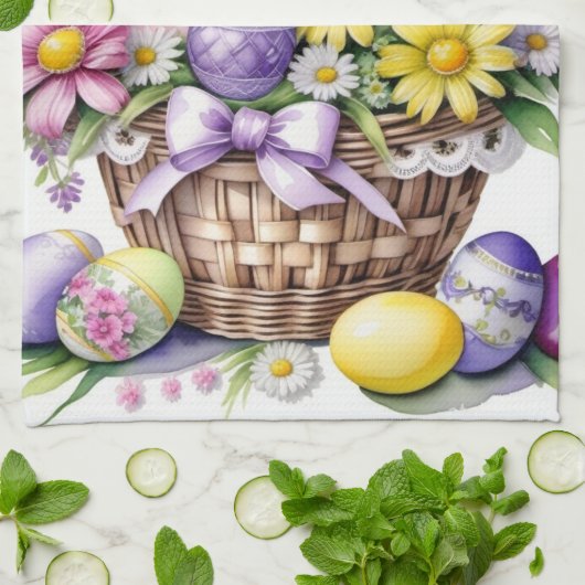 Serviette de cuisine de Pâques (Plié)